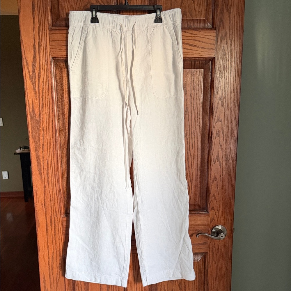 GAP Women's Cream Wide Leg Pants